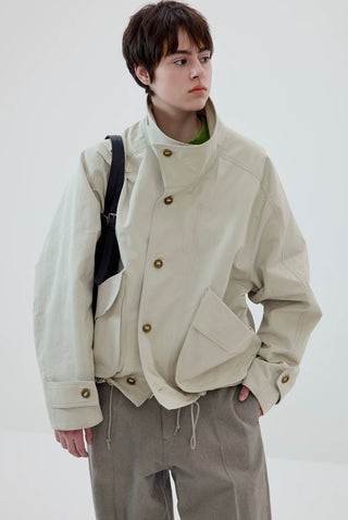 Simple Project MK3 Jacket-Almond Beige