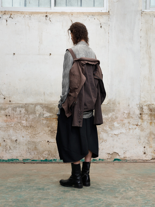 Convertible Backpack Jacket-Brown