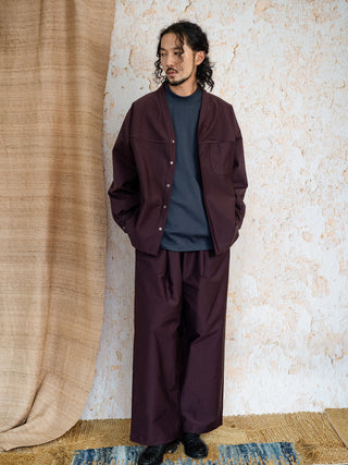 MIZUTOKI Haori Jacket-Rosewood Brown