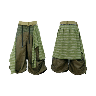 Relabel Chiffon Blossom Jorts-Green