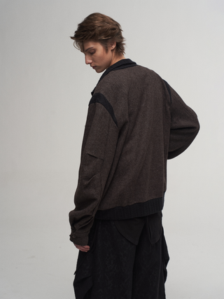 ILNya Knit-Collar Jacket
