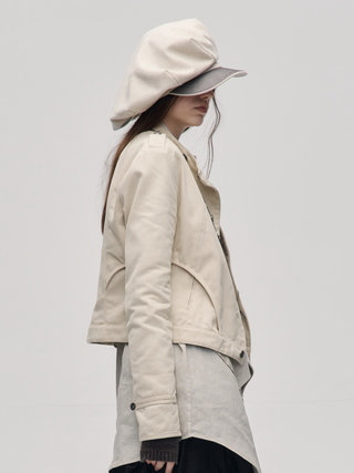 Tailored Napoleon Jacket-Ivory