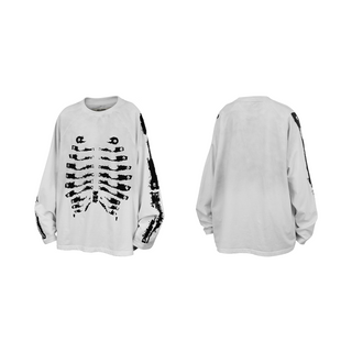 Relabel Re-Bone Long Sleeve Tee-White
