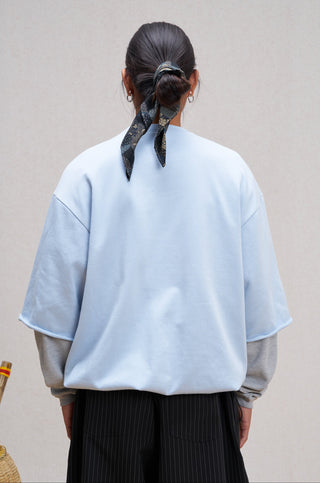 Unlimited Mote Waffle Jumper-Blue