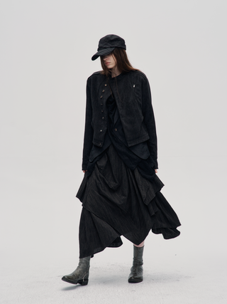 Tailored Napoleon Jacket-Black