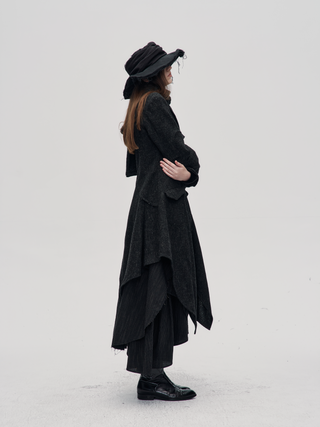 Moonlit Asymmetric Coat