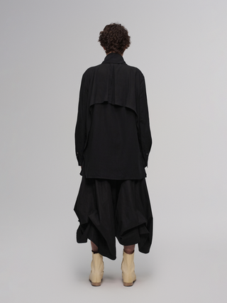 ILNya Asymmetric Collar Shirt Jacket