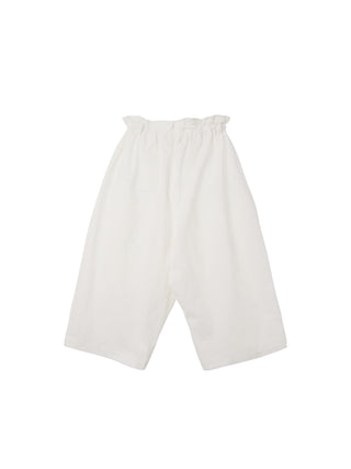 6CRAYON Black Cropped Casual Pants-White