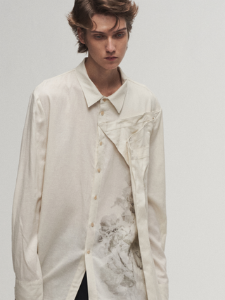 ILNya Frayed Print Shirt