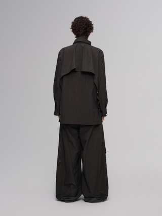 ILNya Asymmetric Hem Trench Coat