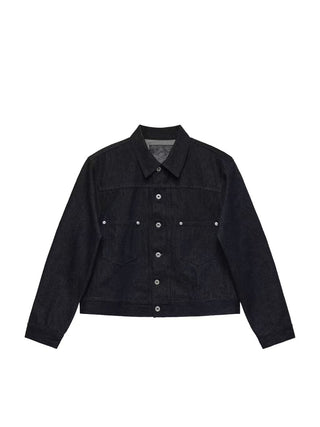 6CRAYON 11.3oz Indigo Blue Non-Fade Short Denim Jacket