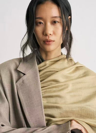 BALIANG Nomadic Scarf Blazer-Lotus Pink