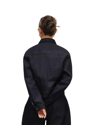 6CRAYON 11.3oz Indigo Blue Non-Fade Short Denim Jacket