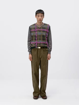 Simple Project Plaid Vest Sweater