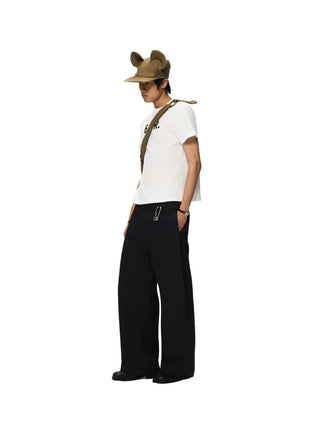 6CRAYON Rigid Coating Black Pants