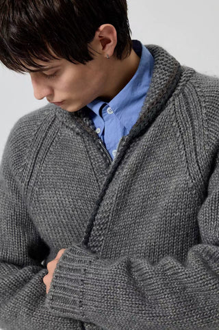 Simple Project Cowichan Sweater-Gray