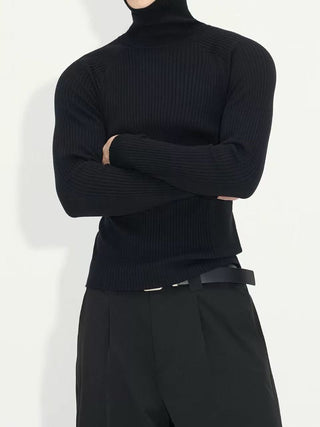 NFAI Ribbed Turtlenecks Knit-Black