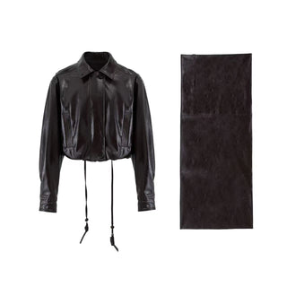 BALIANG Sunblaze Leather Jacket-Umber