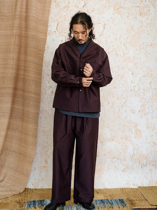 MIZUTOKI Haori Jacket-Rosewood Brown