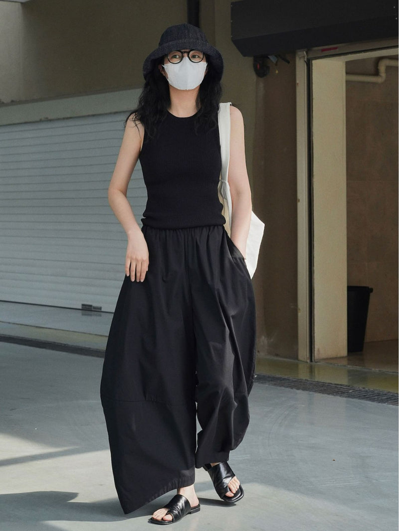 Tao Relaxed Pants-Black