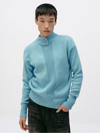 Simple Project Mock Neck Sweater