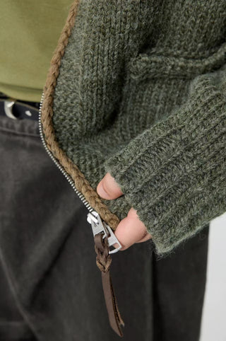 Simple Project Cowichan Sweater-Oak Green