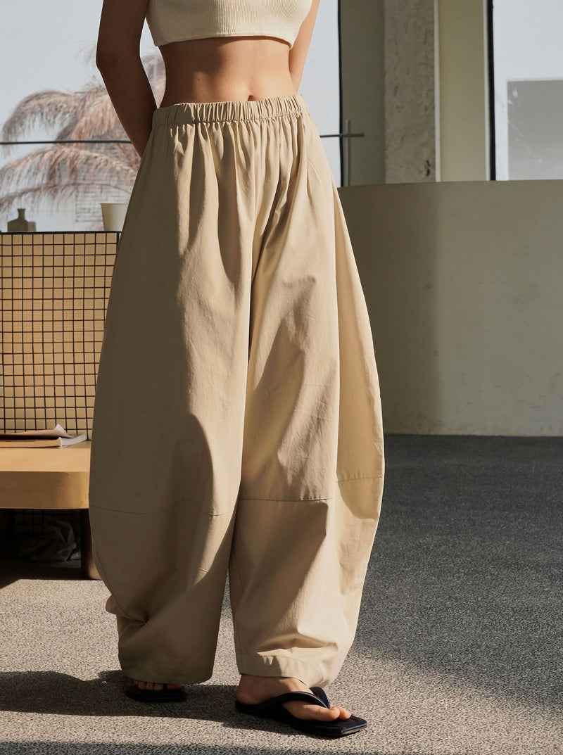 Tao Relaxed Pants-Beige