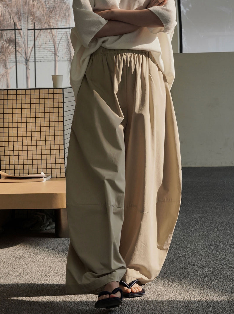 Tao Relaxed Pants-Beige