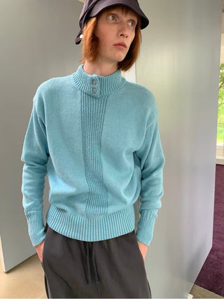 Simple Project Mock Neck Sweater