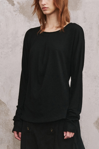 ILNya Twist Long-Sleeve Wool Top