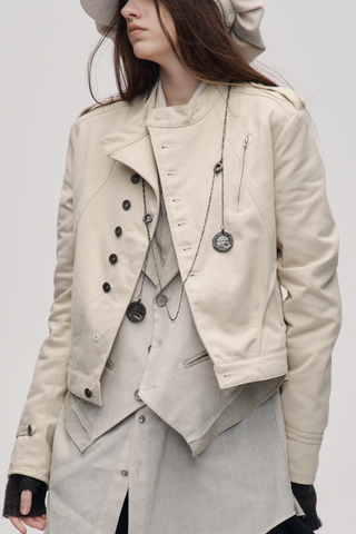 Tailored Napoleon Jacket-Ivory