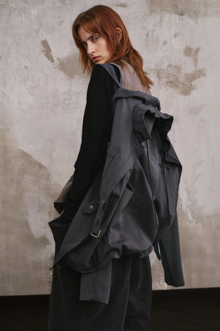 Convertible Backpack Jacket-Misty Navy