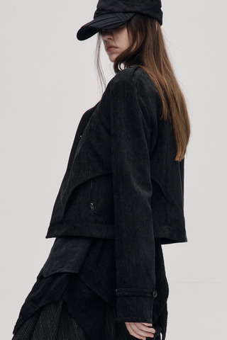 Tailored Napoleon Jacket-Black
