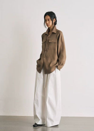 BALIANG Twill Balloon Pants-White
