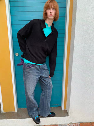 Simple Project V-Neck Sweater
