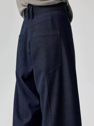 Simple Project Belted Relaxed Trousers