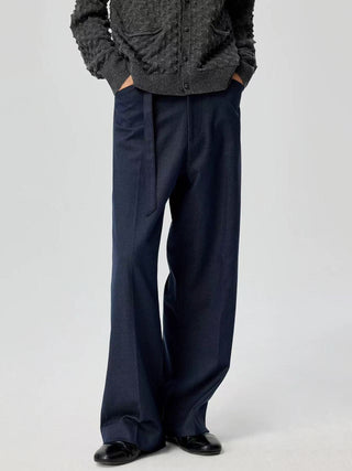 Simple Project Belted Relaxed Trousers