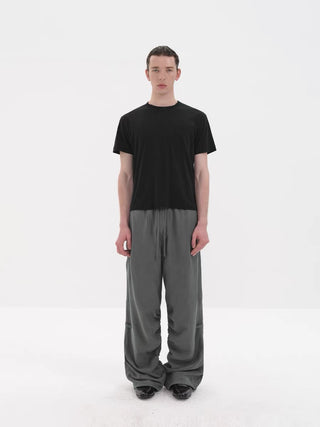 NFAI Draped Trousers-Moss Gray