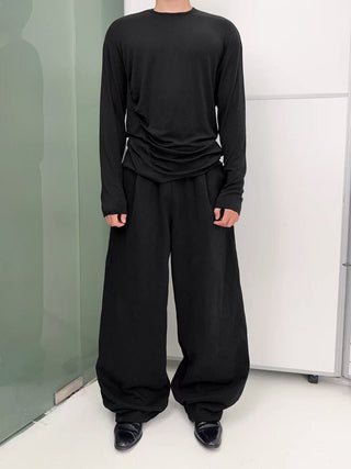 NFAI Cuffed Sweatpants-Black