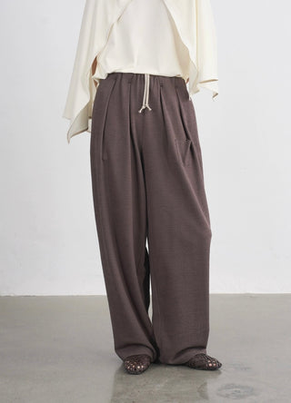 BALIANG Rattan Curved Pants-Forest Brown