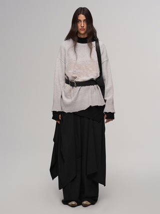 ILNya Patchwork Overskirt Pants