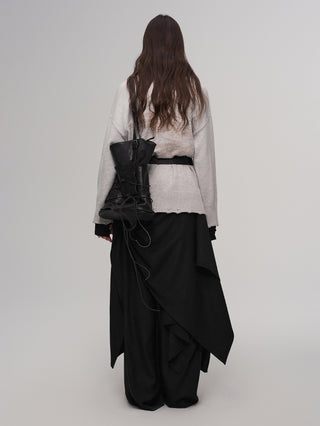 ILNya Patchwork Overskirt Pants