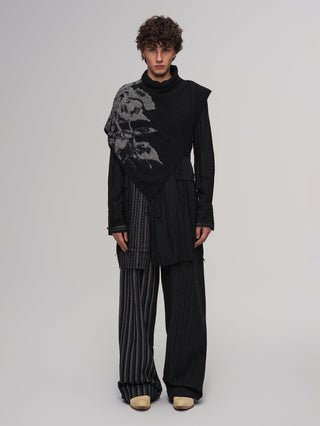 ILNya Striped Patchwork Casual Pants