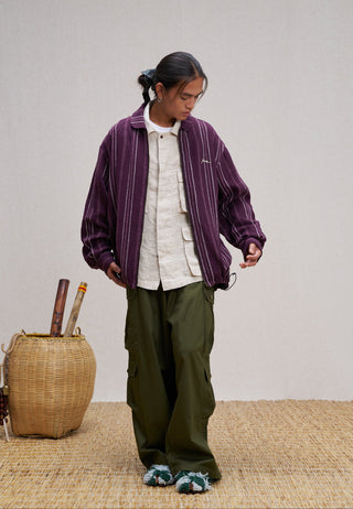 Unlimited Mote Linen Jacket-Purple