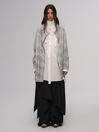 ILNya Diamond Wool Cardigan-Gray