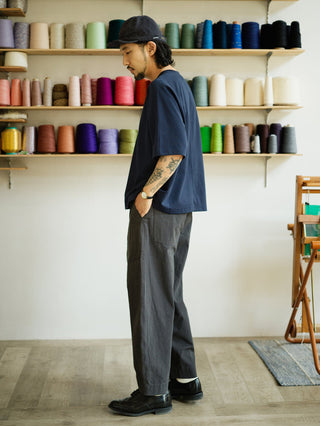 MIZUTOKI Sorona Boxy Tee-Chasm Blue