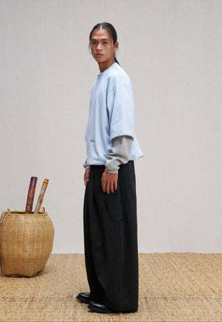 Unlimited Mote Waffle Jumper-Blue