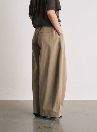 BALIANG Twill Balloon Pants-Sand Khaki