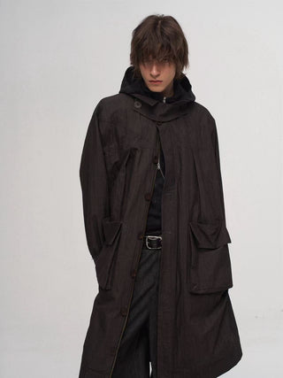 ILNya Patchwork Cocoon Trench Coat