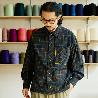 MIZUTOKI Check Shirt Jacket